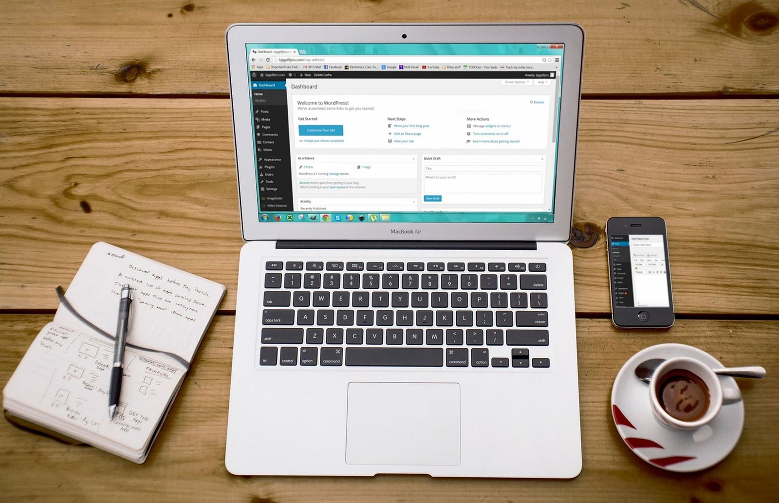 E-commerce store on a laptop